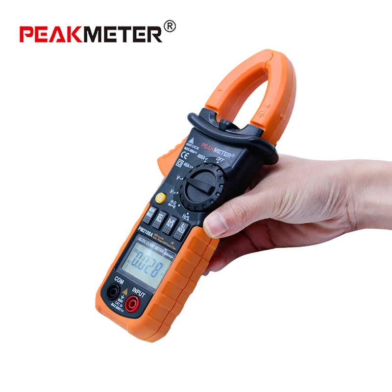 Peakmeter PM2108A 4000 Counts Ac Dc Current bar graph display Clamp Meter , Frequency Measurement Earth Leakage Clamp Meter