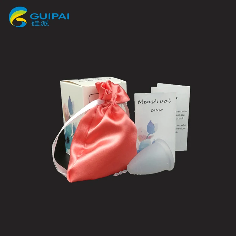 2020 new  Silicone cup menstrual high grade period cup with inner packing bag and packing box