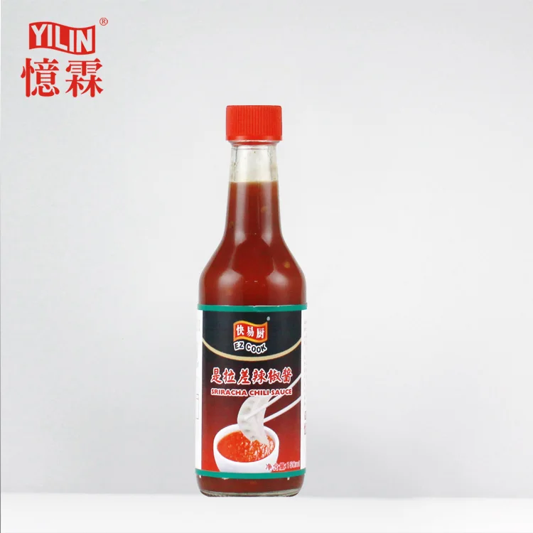 Superior 150ml glass bottle packed natural sriracha hot chili sauce with private label