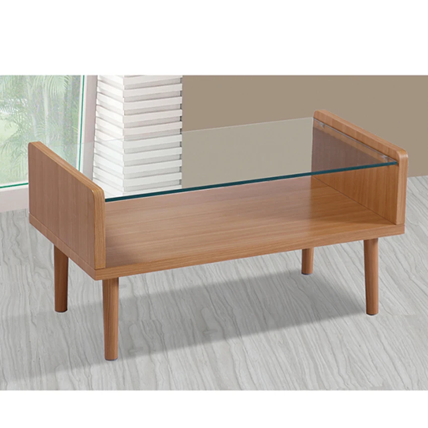 Modern design tempered glass coffee table tea table simple table
