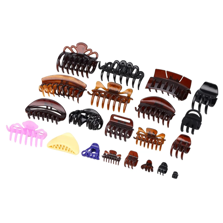 Factory Wholesale Various Size Elegant Plastic Hair Claws