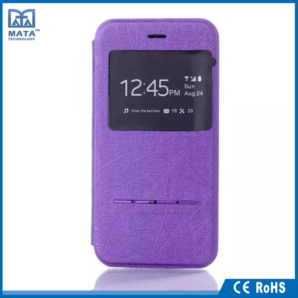 OEM Раздвижные Конструкции Смарт PU Кожаный Чехол для iPhone 6