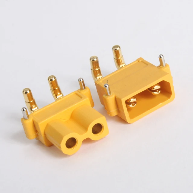 
High quality plug Motor connector plug PCB board special horizontal XT30PW connector, Small UAV battery electric power transfer 