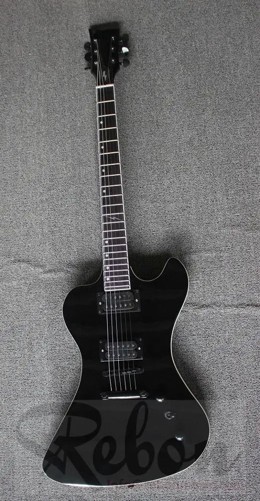 6 String RD Electric Guitar in black colour