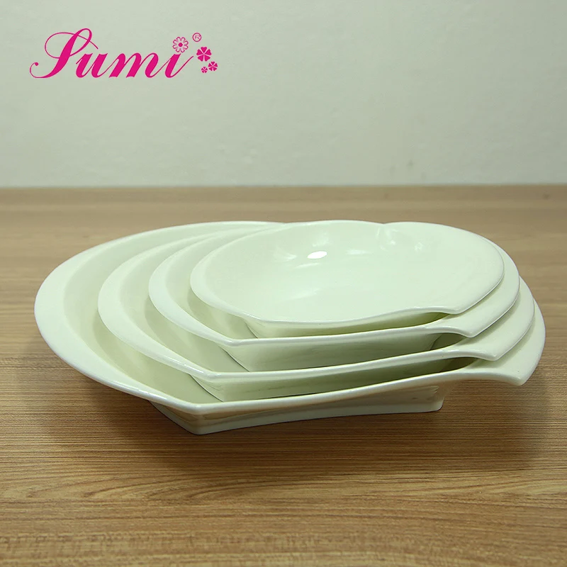Low price custom printed dinner round plate christmas plates ceramic