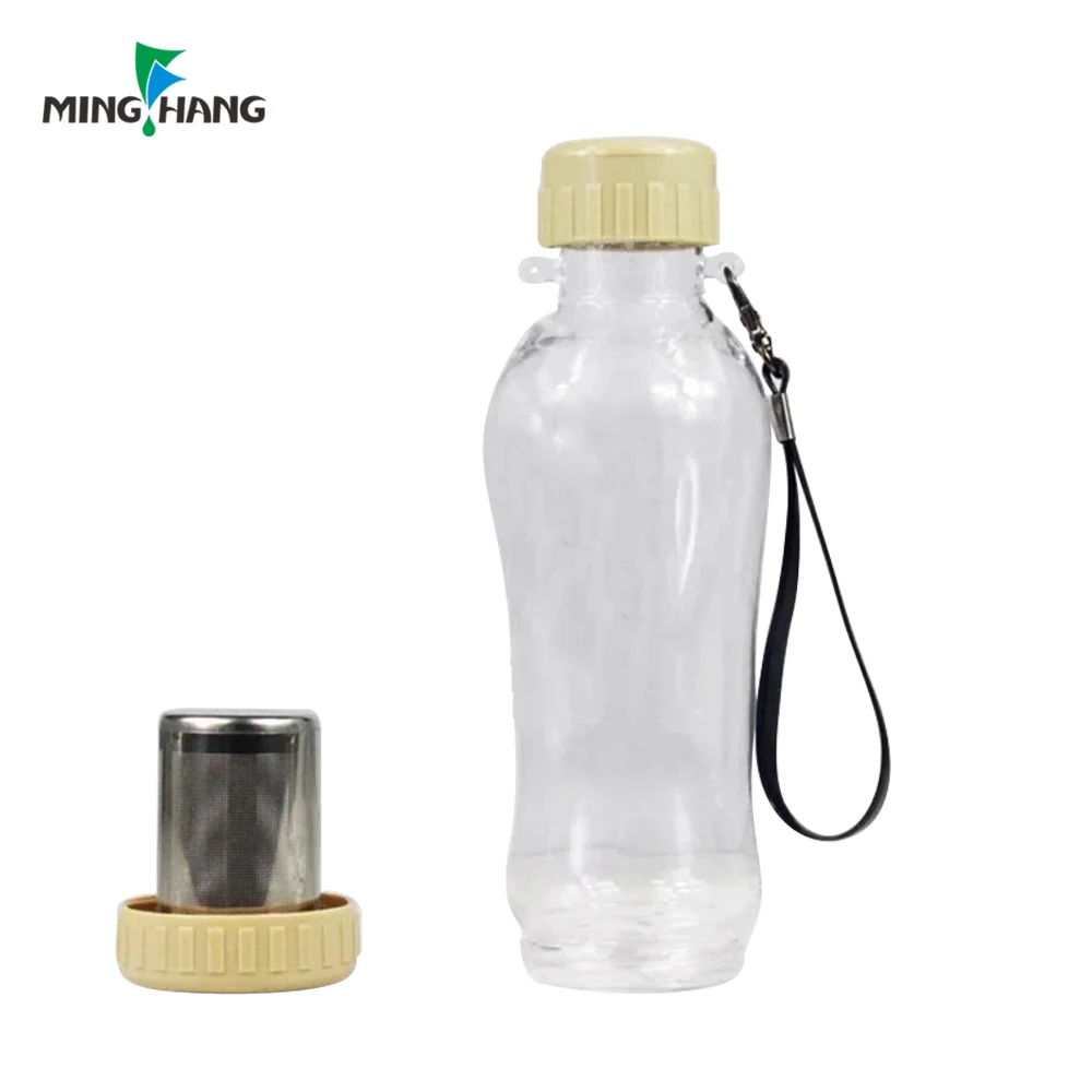 wholesale best protein filter personalized water flask high borosilicate glass drinking shaker bottle