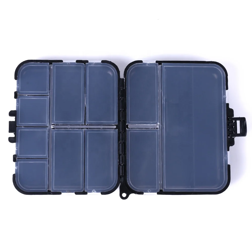 NEWUP 12*10*3.5 CM 12 compartment Multifunction fishing tackle lure box hook Toolbox Accessory box