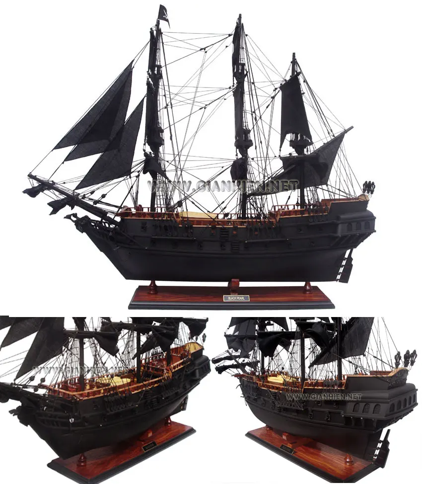 PIRATE OF THE CARIBBEAN - WOODEN MODEL BOAT - HIGH QUALITY