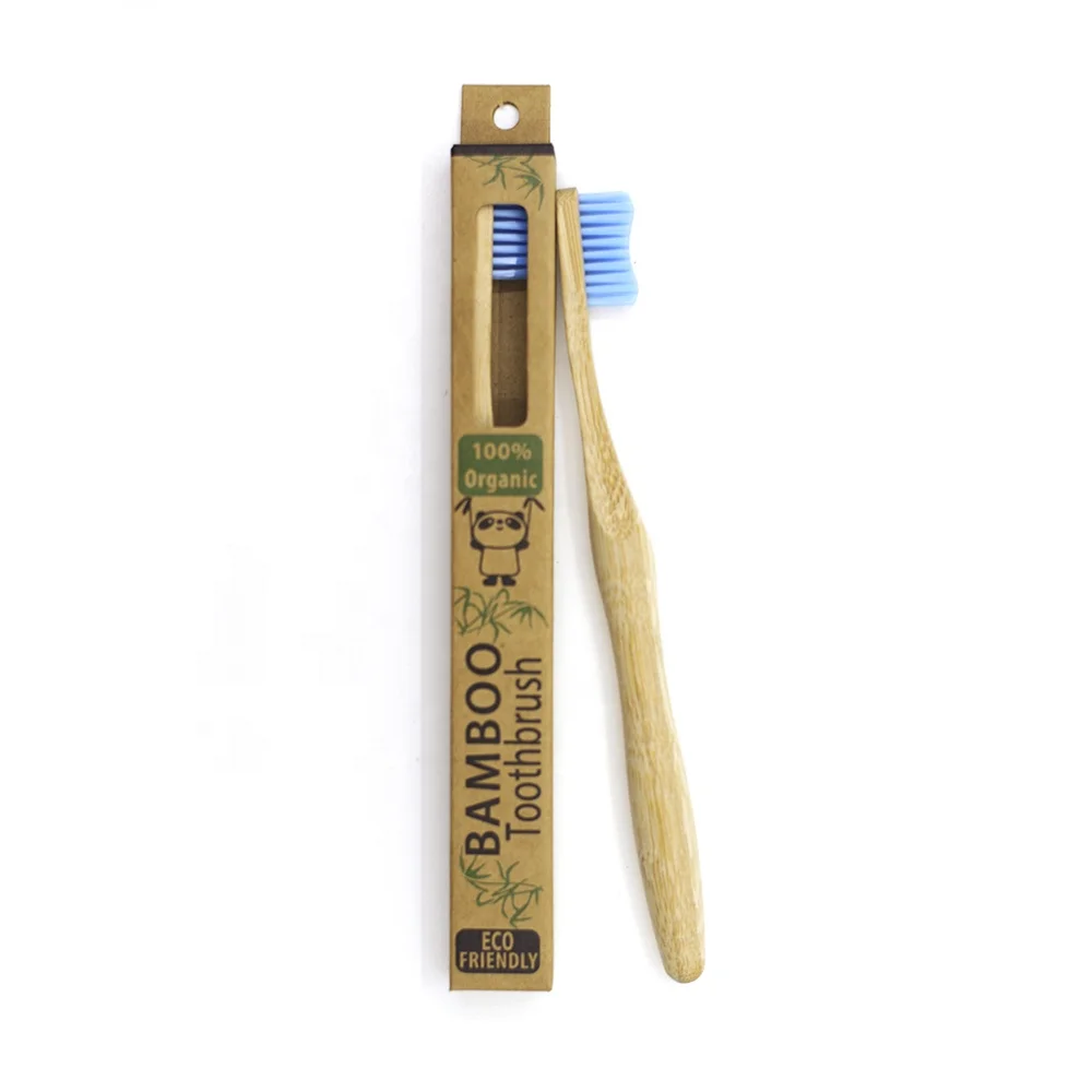 Colorful Color Code Bristles Reusable Travel Hotel Home Bamboo Toothbrush