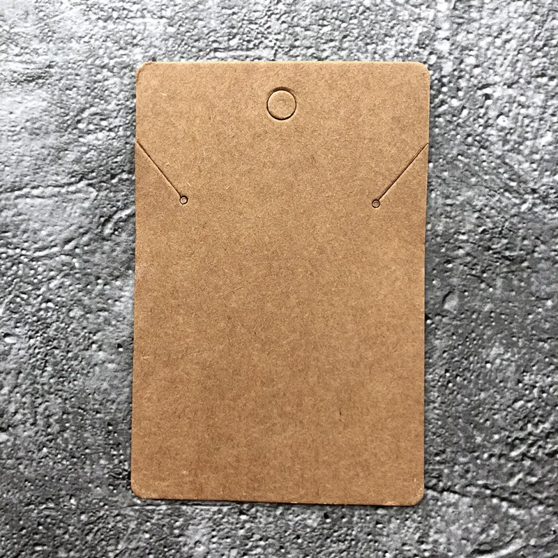 Recycle Kraft Paper Earring Card Die Cut jewelry Display card Made in China