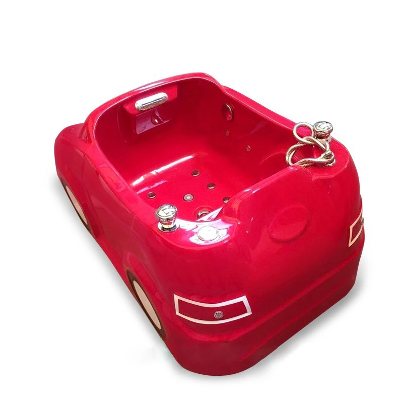 K-532C Red car shape small portable freestanding used bathtub for children sale, baby wash tub