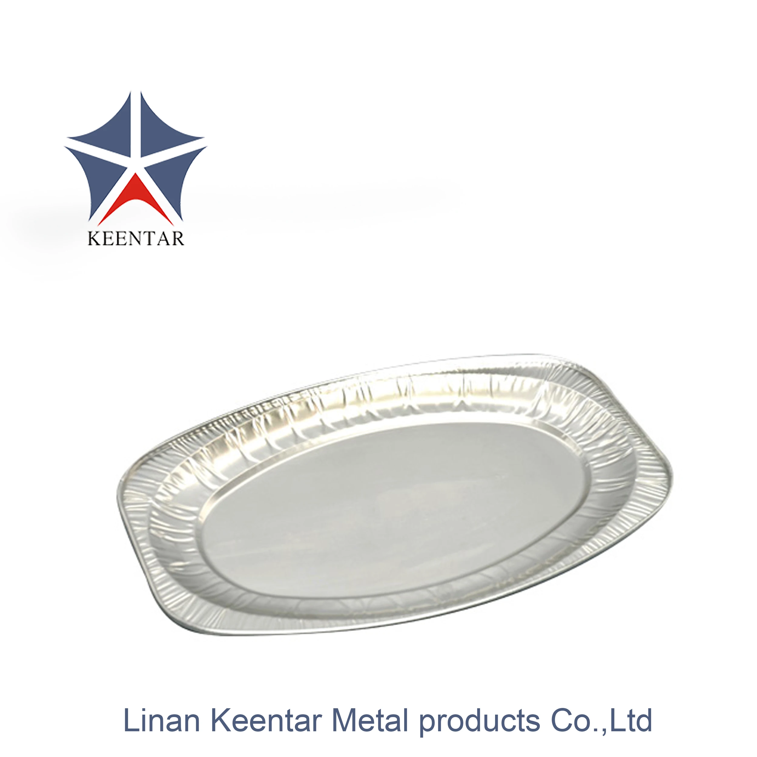 Dish Pan Oval Aluminum Foil Fish Tray,oval Aluminum Foil Barbecue Disposable Container Food Packing Rectangle 1000pcs/ctn 0.11mm