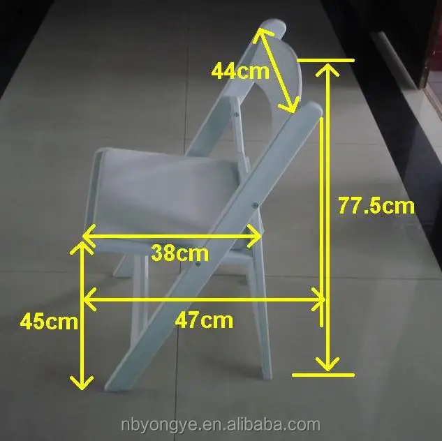 White resin folding chairs