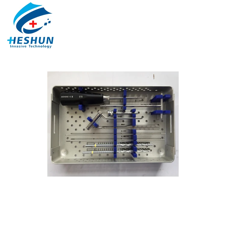 Ортопедические медицинские устройства 5.0 мм набор инструментов, винт