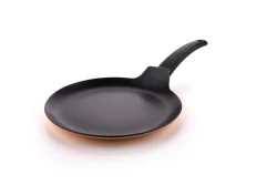 aluminum alloy non-stick coating die cast crepe pan with bakelite handle