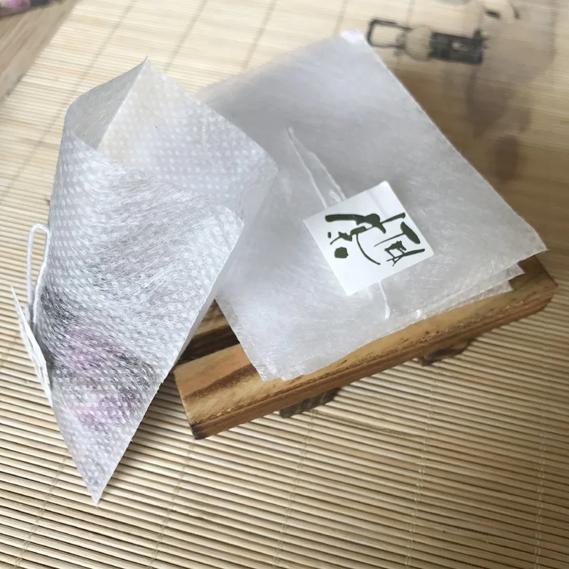corn fiber tea bag Biodegradable Empty Pyramid Tea Bags heat-sealed mesh With Heat Seal Filter Bag