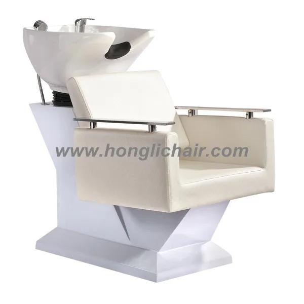 Shampoo Barber Backwash Chair Salon & Spa Ceramic Bowl Sink Unit Station Beauty Spa Salon Equipment