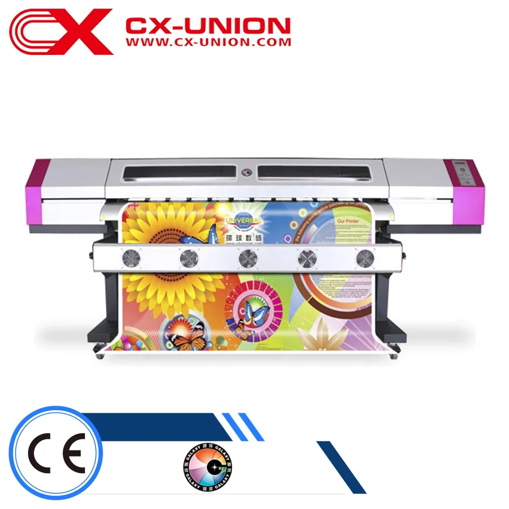 Universal Plotter Printer Galaxy UD-1612LC pana flex printing machine ( 5  feet, dx5 printheads)