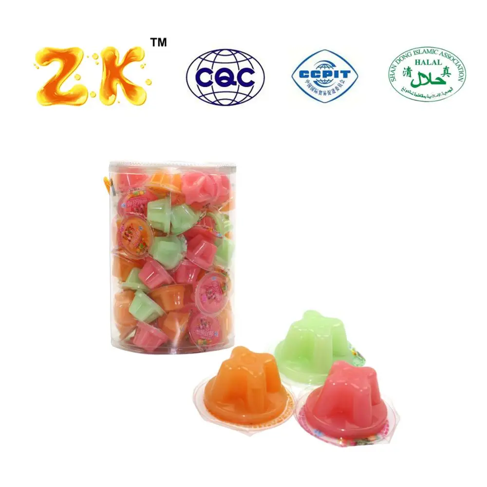 Chaozhou food factory 15g fruit jelly pudding jar packing mango pudding jelly