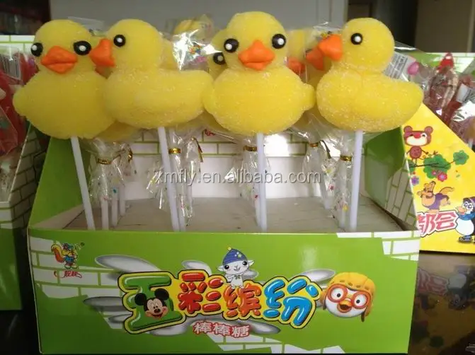 Мультяшный резиновый леденец в форме утки