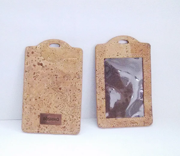 BOSHIHO natural materials eco cork fabric luggage tag
