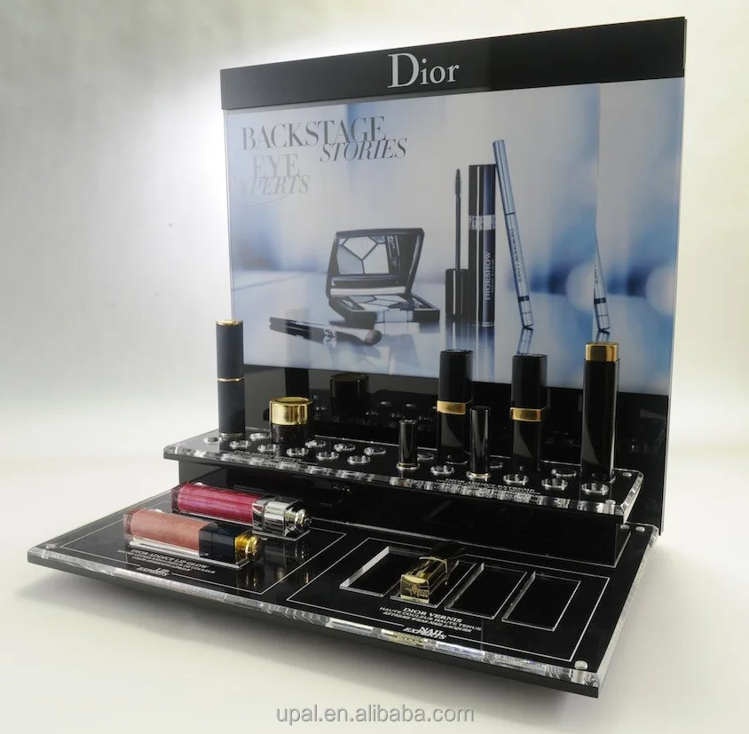 
cosmetic acrylic display stand table top acrylic makeup display 