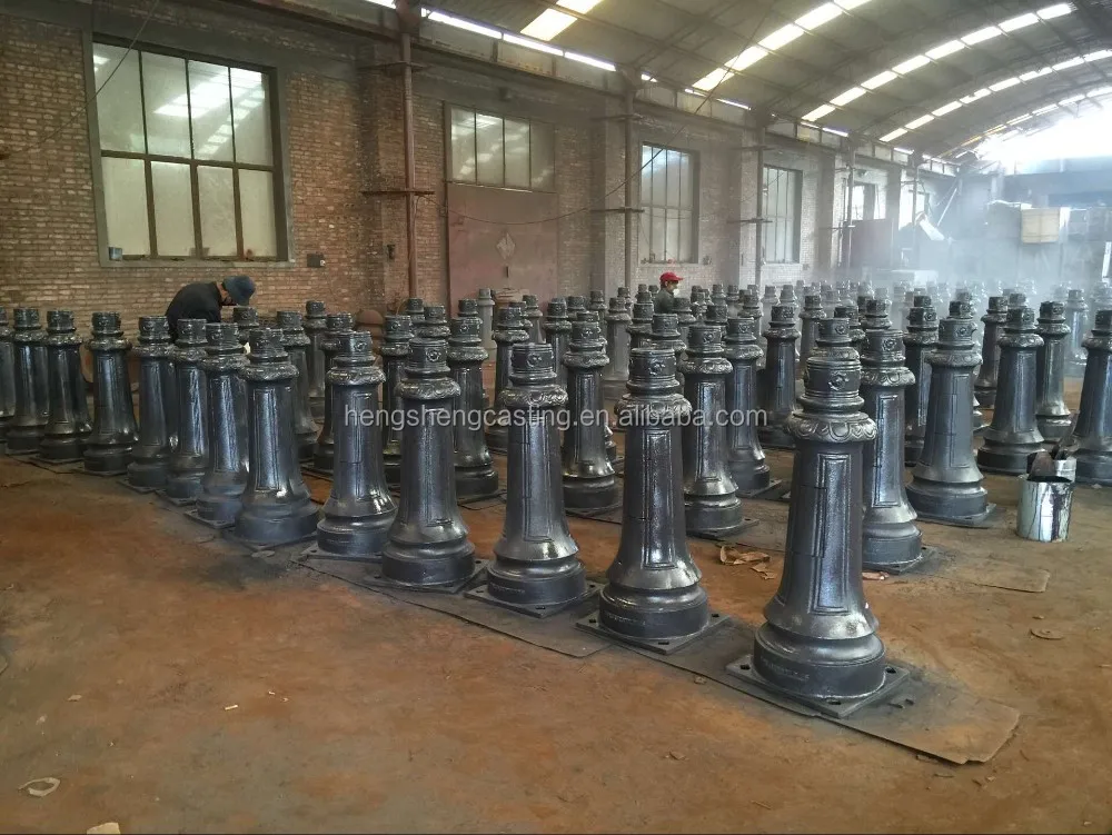 Alibaba Trade Assurance Cast Iron Lighting Column Decorative Lighting Pole