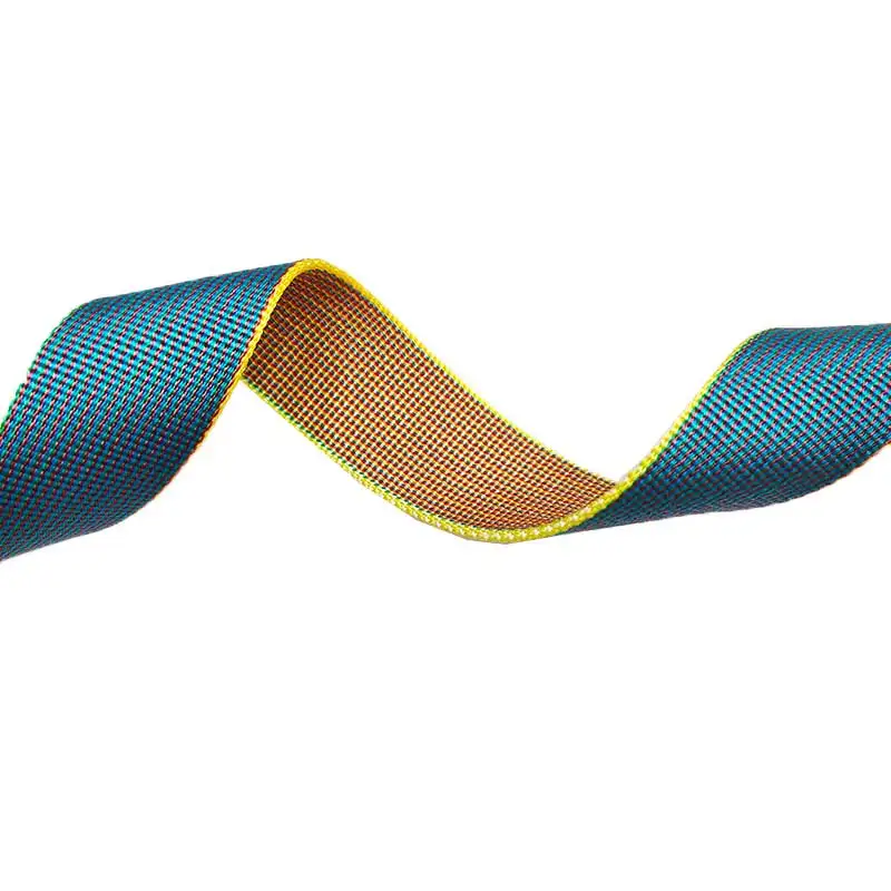 new design 1 inch wide colored nylon webbing 25mm multi-color nylon strap heavy nylon tape  liman ribbon factory
