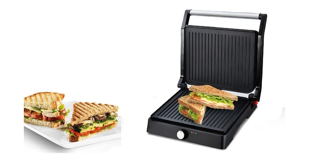 1000W household  Electric Contact Grill for Sandwich and Panini Maker