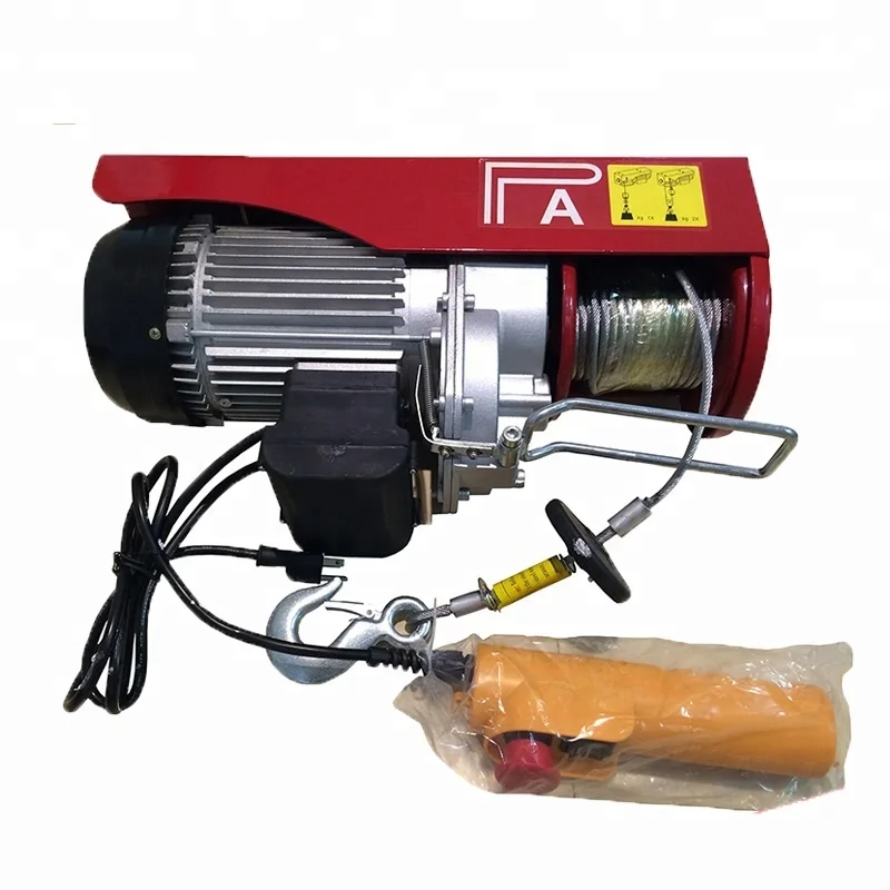 Manufacture Price PA  100kg/200kg Mini Lift Electric Wire Rope  Hoist