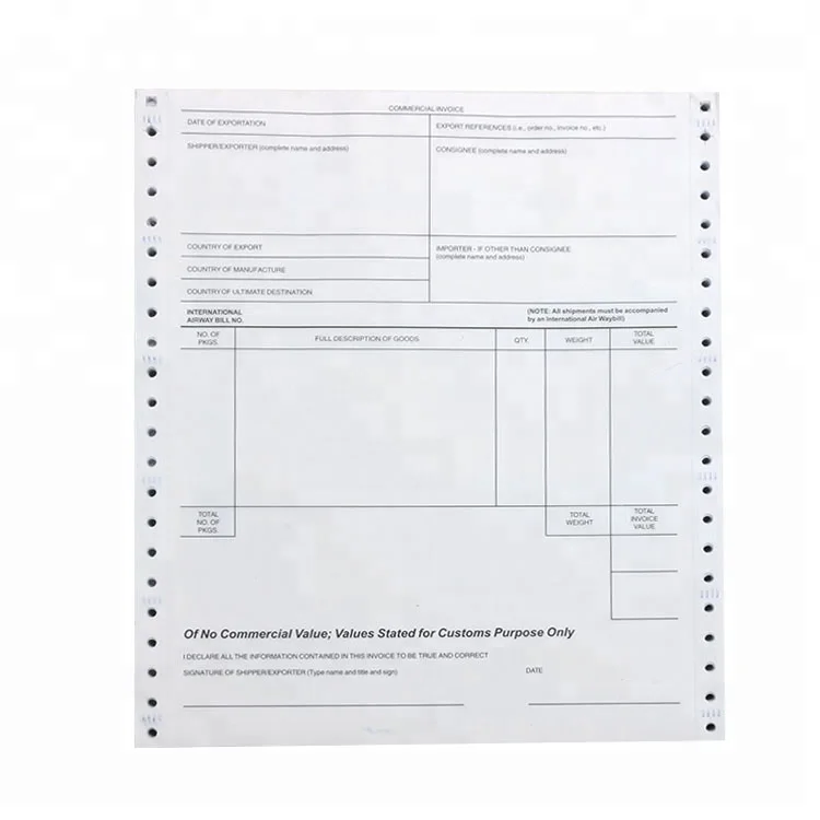  Factory Price Computer Forms Carbonless Manufacturers In
