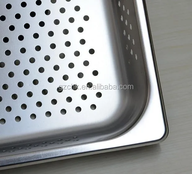 SS perforated GN pan for vegetable/ Kitchen equipment SS GN pan /service pan