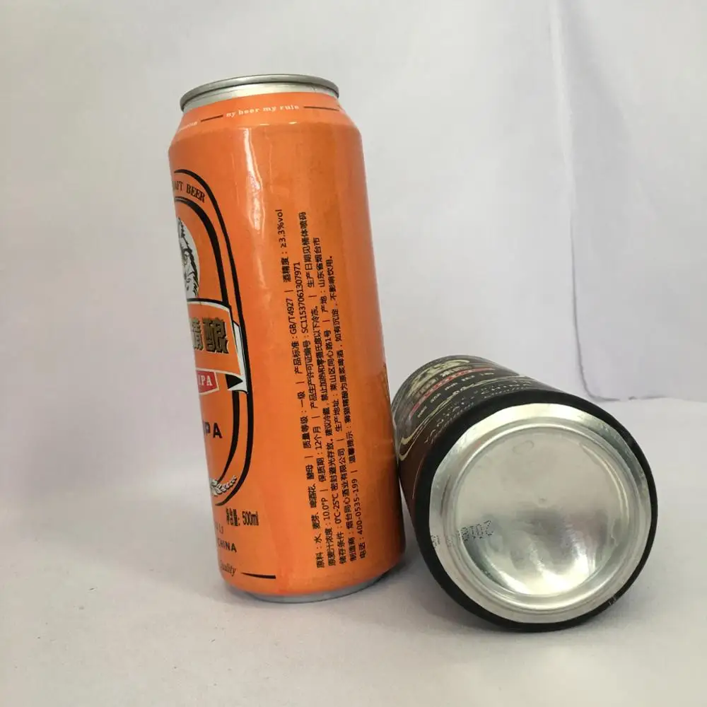 Алюминиевые банки для пива объемом 330 мл 500