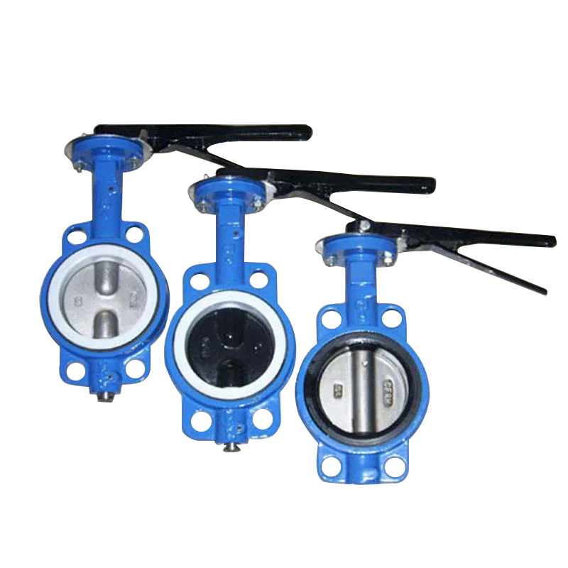 lever operate wafer type butterfly valve cast iron