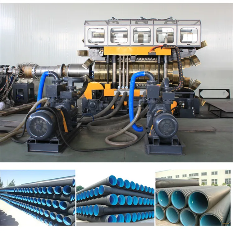 Машина для производства гофрированных труб с двойными стенками HDPE
