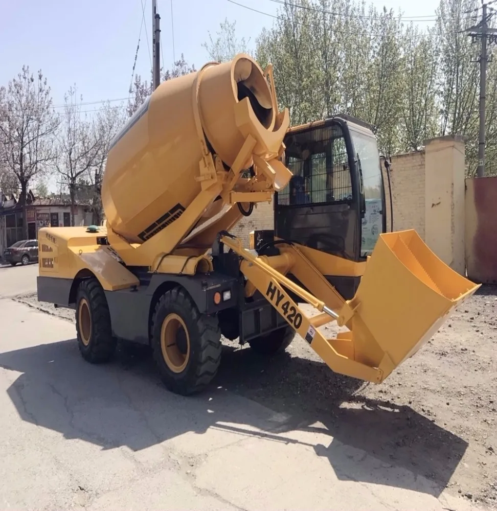 HONGYUAN self-loading concrete mixer machine for sale