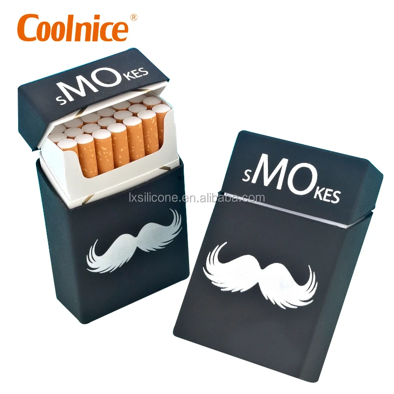 Eco Friendly DIY Silicone Slim Cigarette Case Ladies Women Fashion Cigarette Box