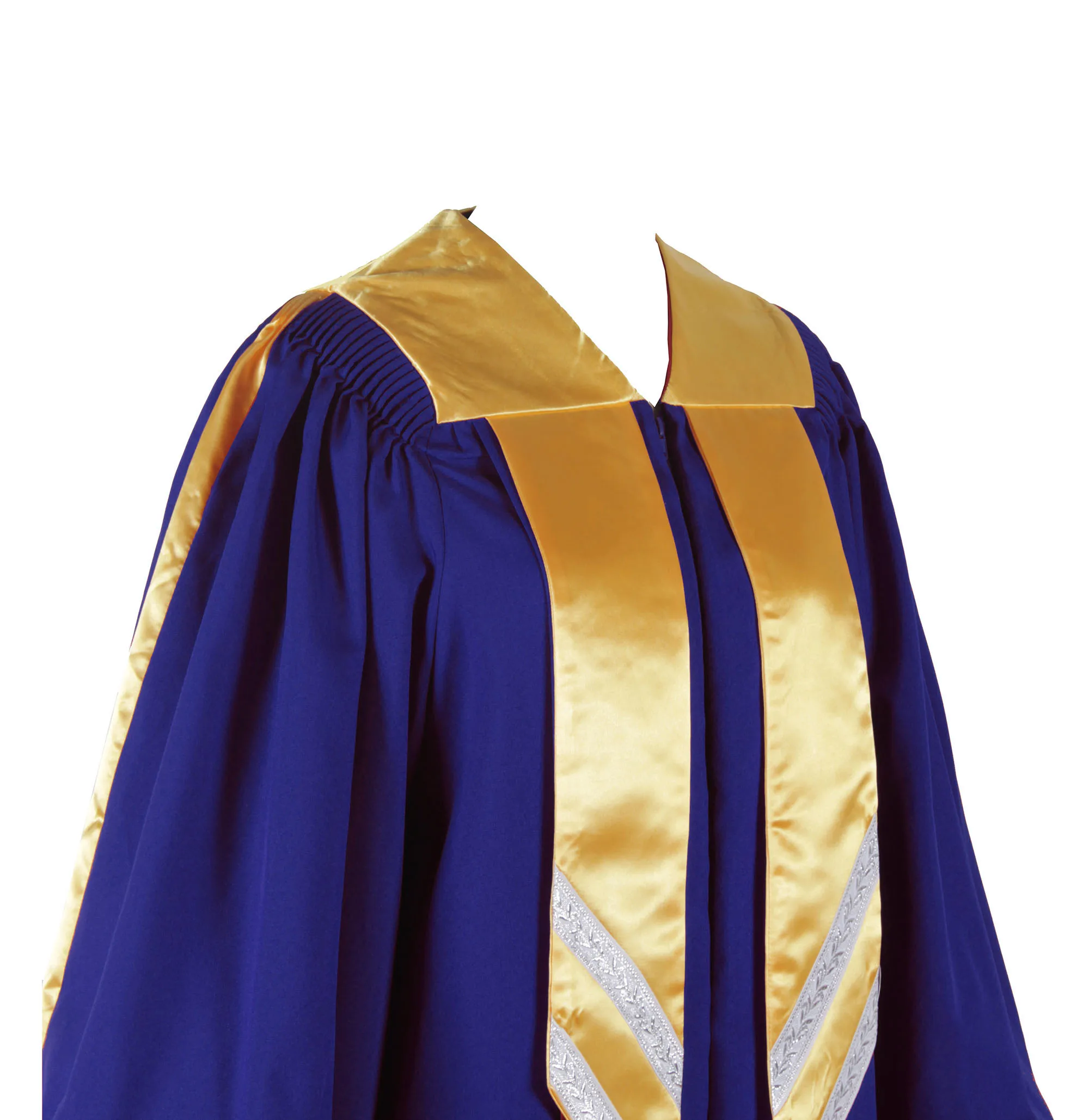 100% Polyester Deluxe Fluted Church Choir Robe with Stole