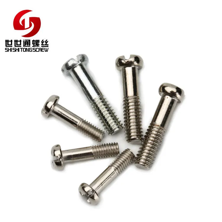Nickel Plated Half Thread Pan Head Cross Slot Reduced Shank Screw