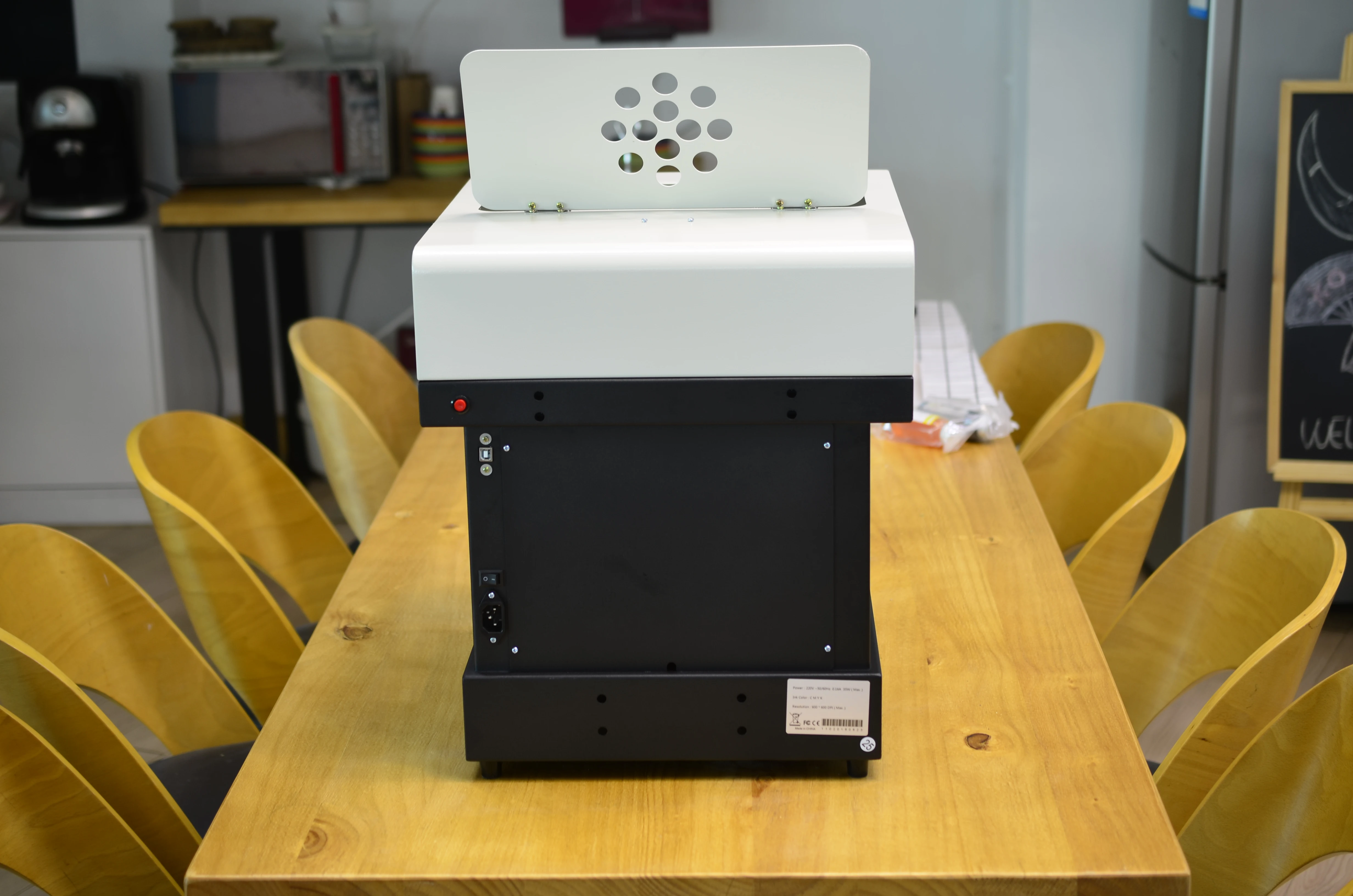 TECJET Automatic multicolor 3D Coffee Printer edible food printing machine