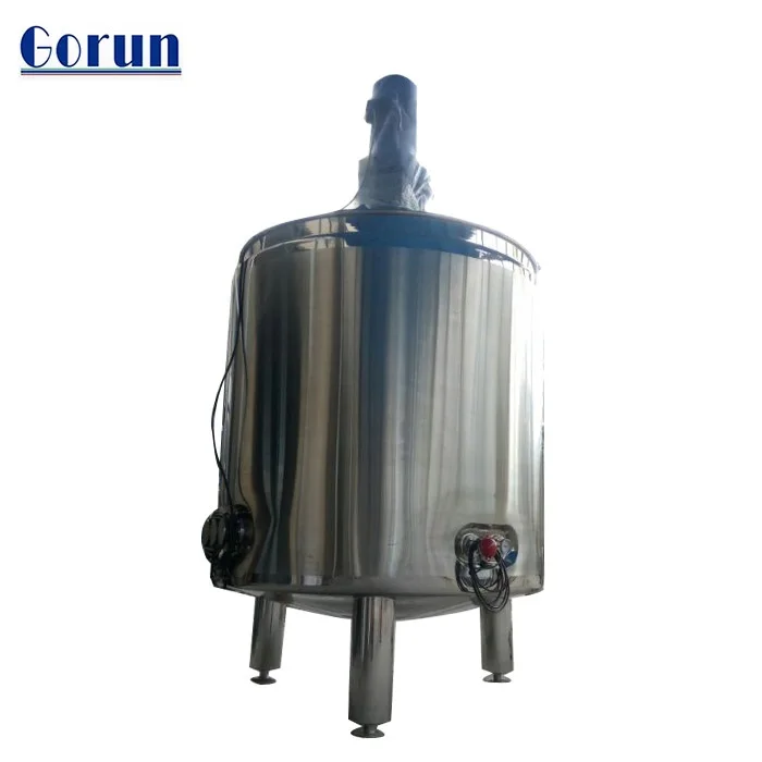 Electric Heating Agitator Mixing Tank Price Of Liquid Soap Making Machine 2000l High Speed Mixer