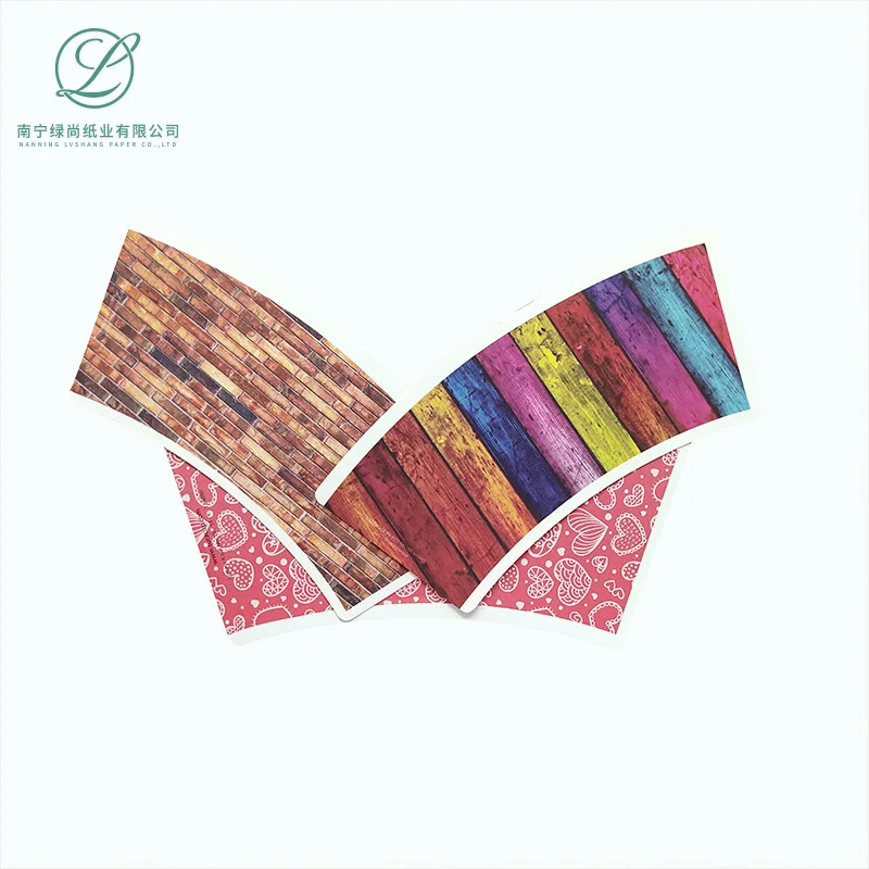 Double PE Coated Paper Cup Fan Disposable Paper Cup Making paper cup fan raw material