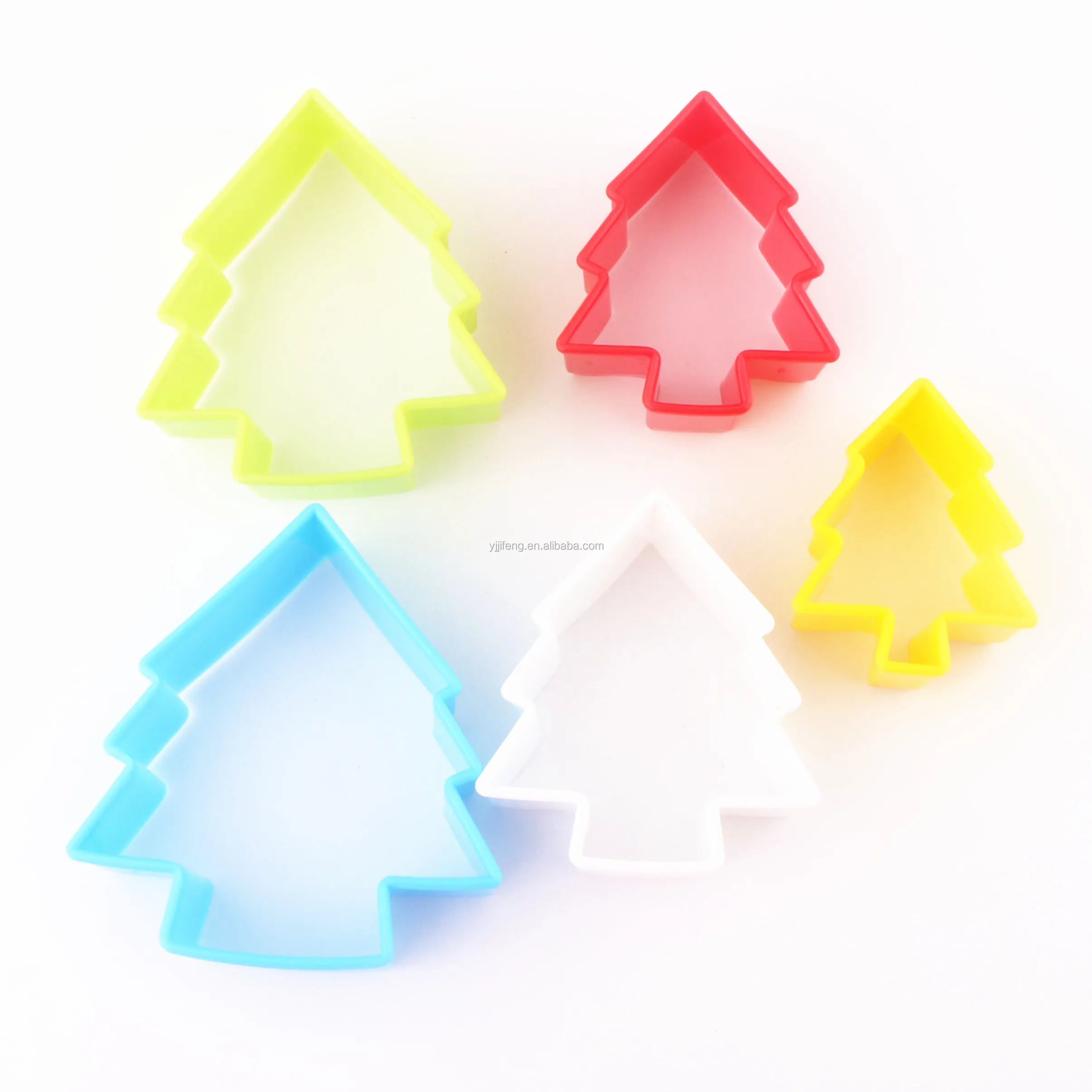
Factory supplier wholesale kids plastic wholesale christmas tree cookie cutter set 