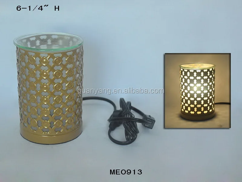 Glass essential oil burner wax warmer