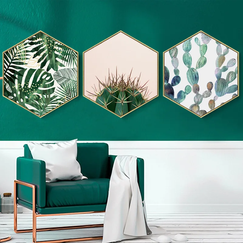 2016 new product printed house abstract canvas painting