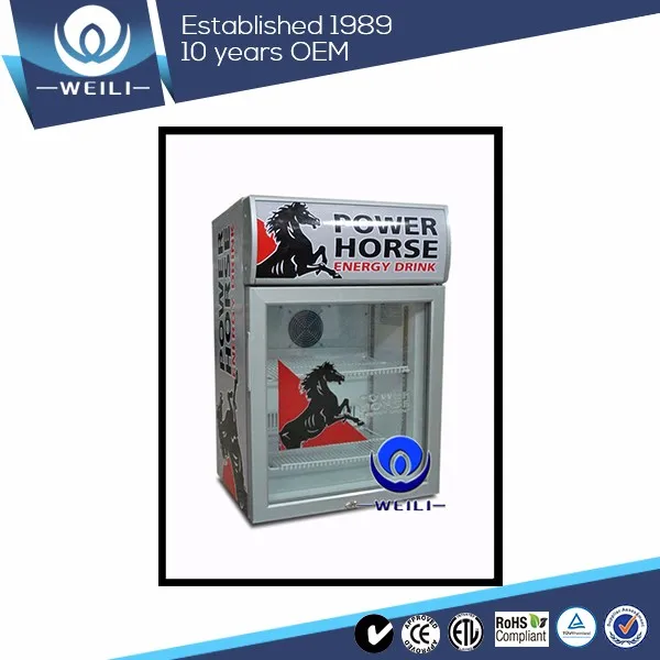 75L Стеклянные Двери Компрессор использовать небольшие холодильники