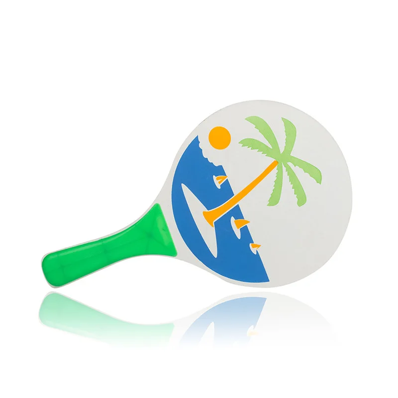 
OEM Wooden Beach Bat And Ball Set Toys Equipment Wood Beach Tennis Racket with Ball 