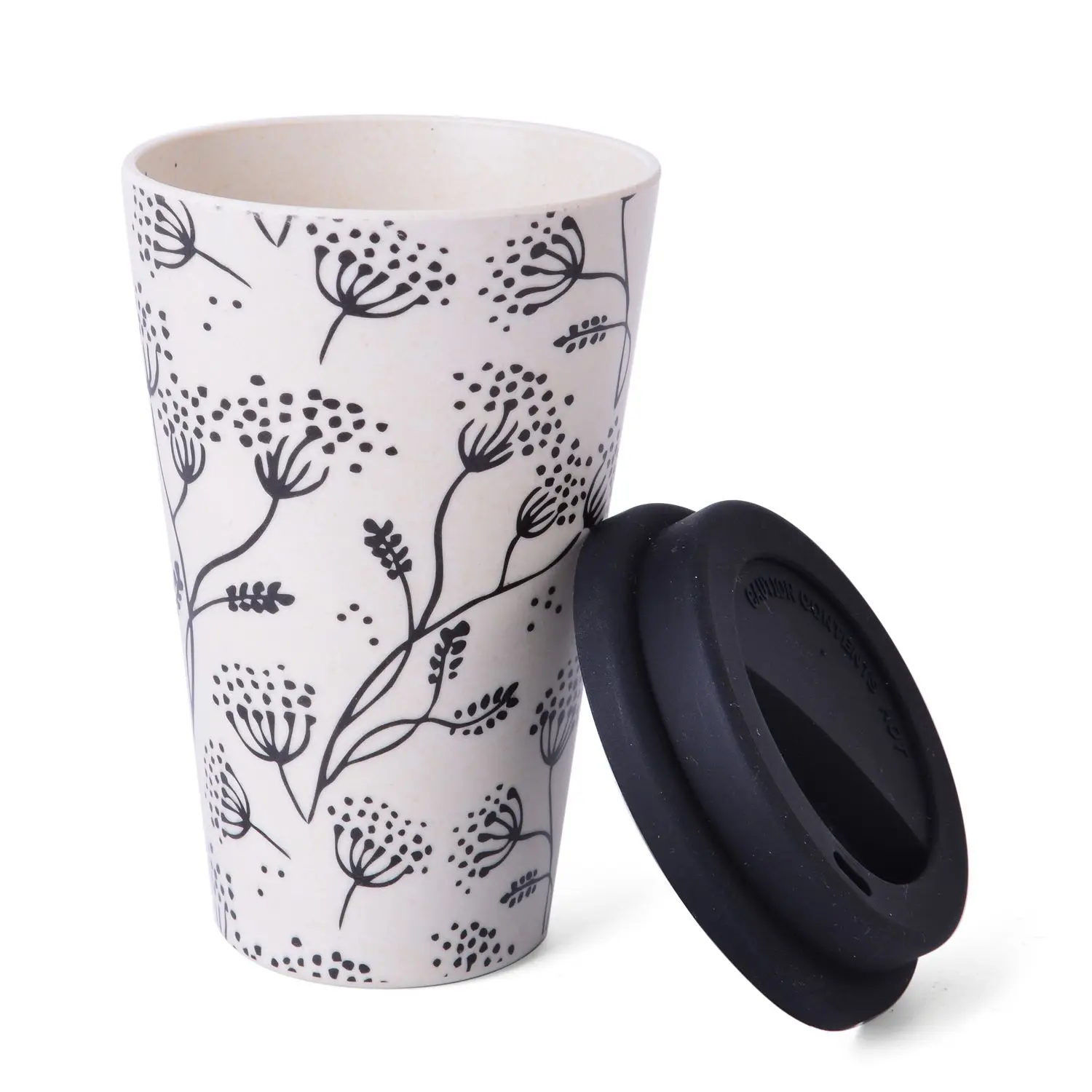 Eco-Friendly 450ML Food Grade Natural bamboo fiber Drink Coffee Cup With Lid