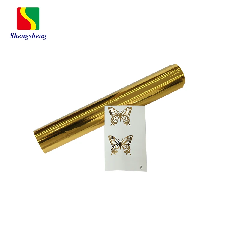 High Quality Customized Gold Silver Butterfly Pattern  Hot Stamping Foil Toner Printing