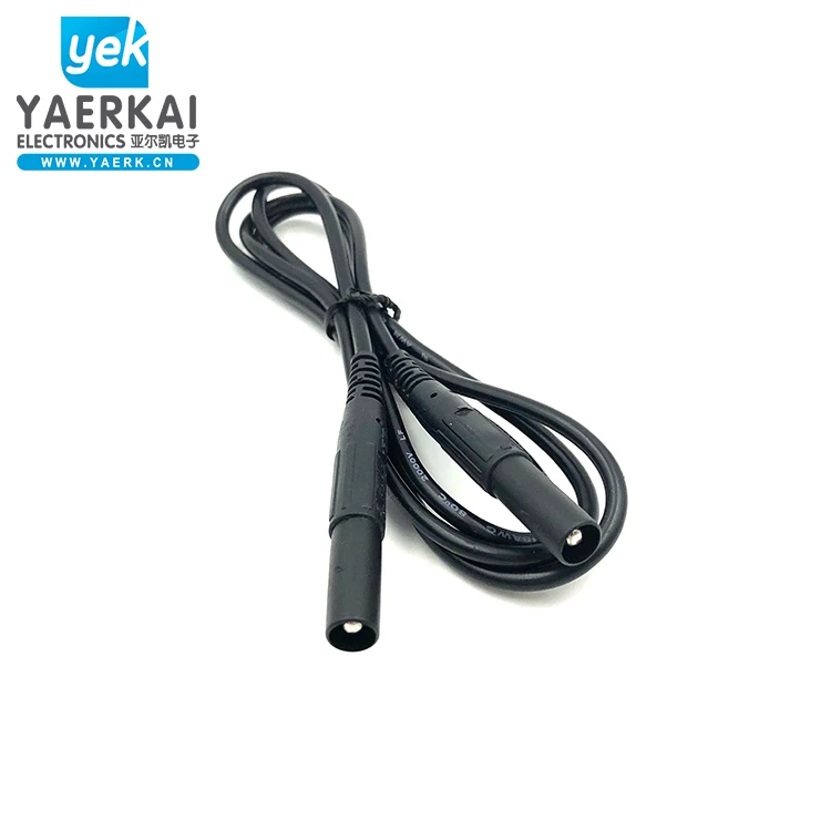  YEARK new design silicone wire 4mm banana plug copper cable test